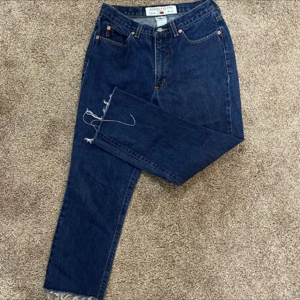 Guess Women's Navy and Blue Jeans