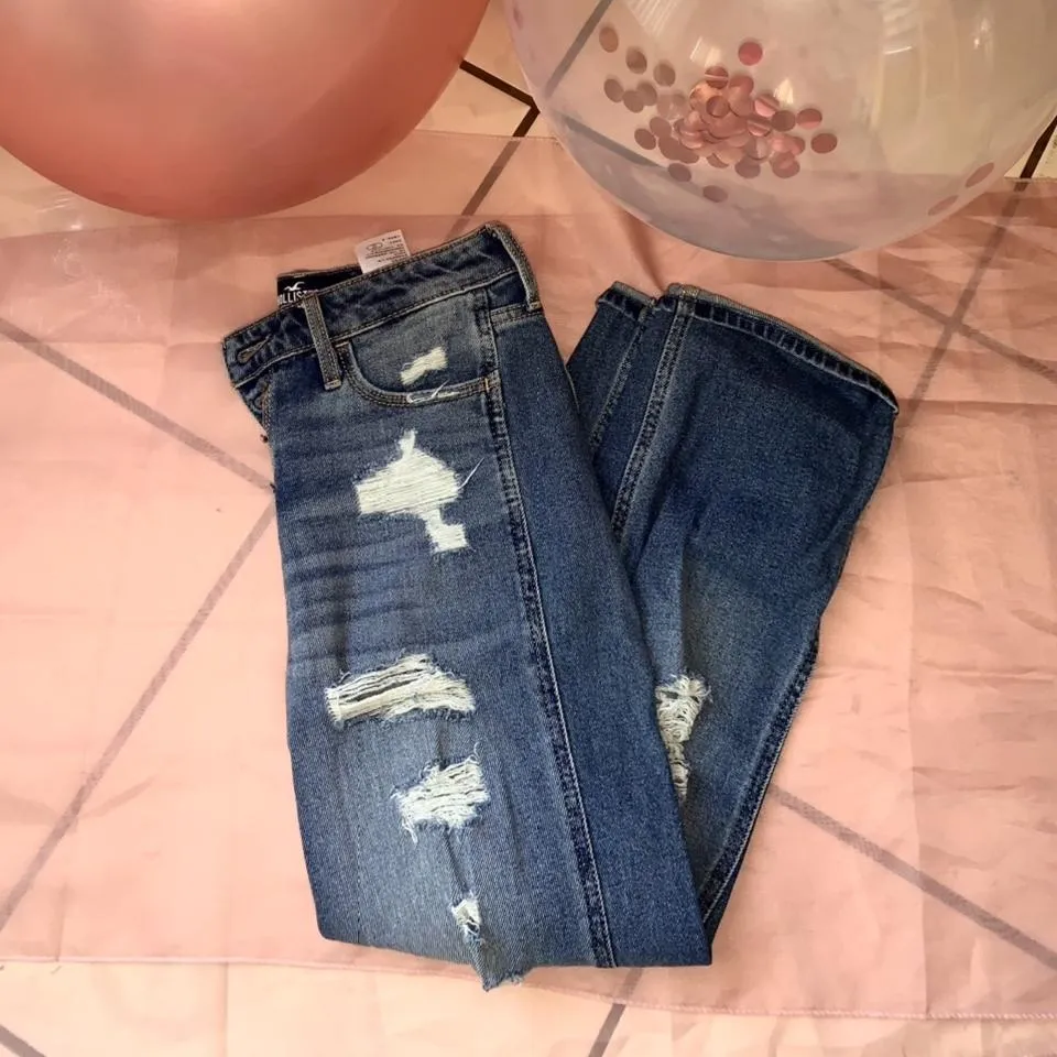 Hollister Co. Women's Blue and Navy Jeans