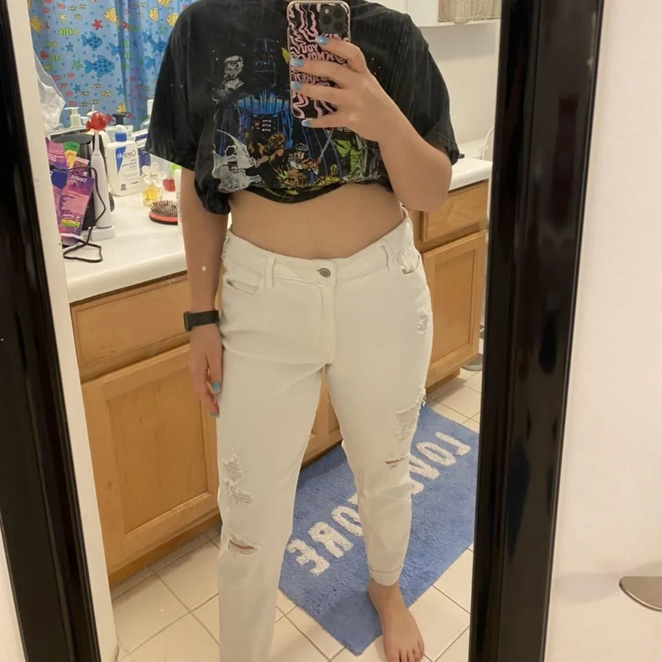 Hollister Co. Women's White Jeans