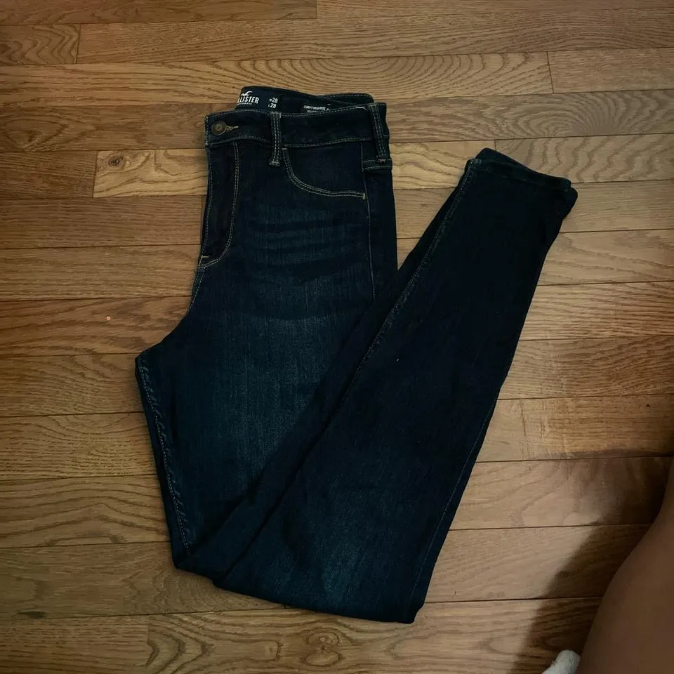 Hollister Co. Women's Navy and Blue Jeans