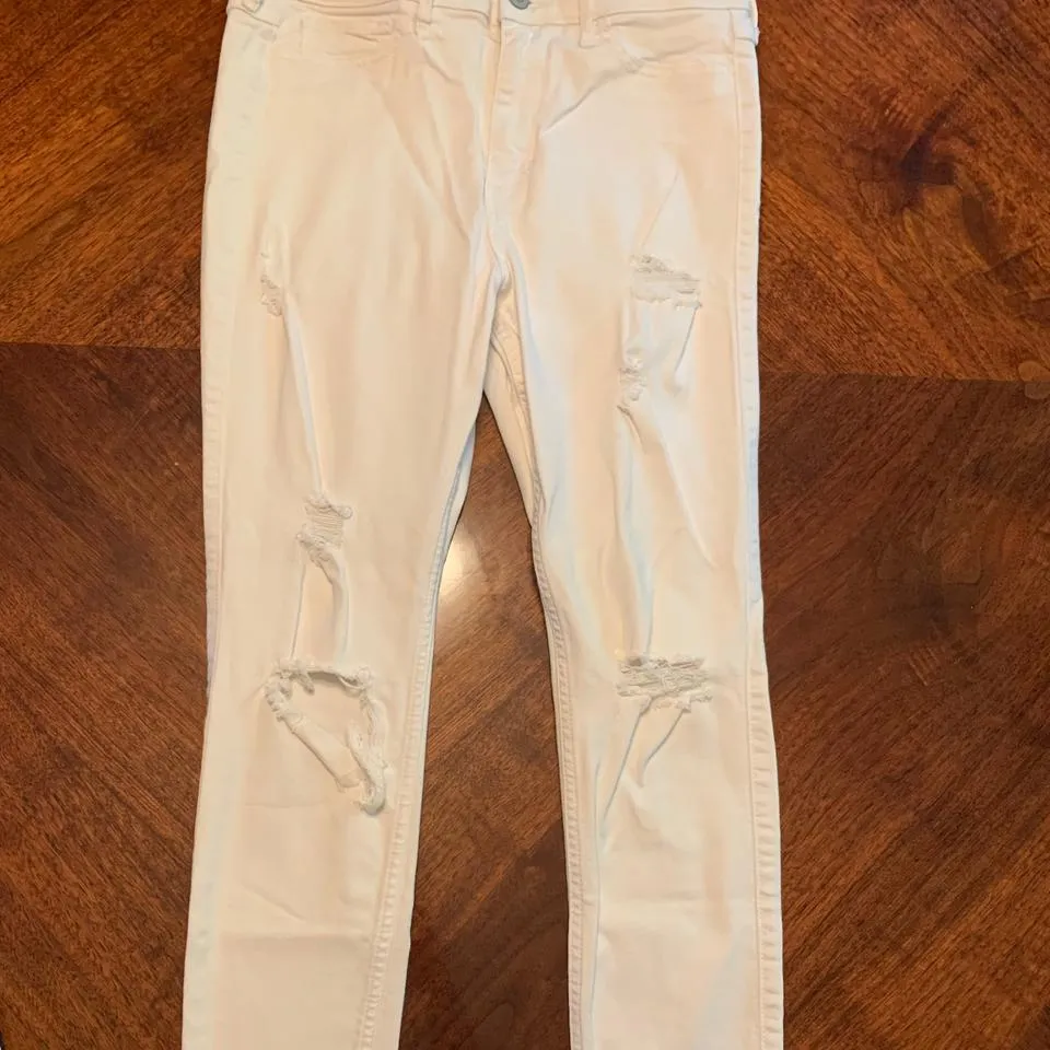 Hollister Co. Women's White Jeans