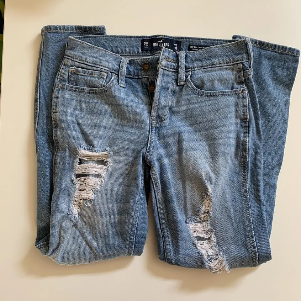 Hollister Co. Women's Blue and Navy Jeans