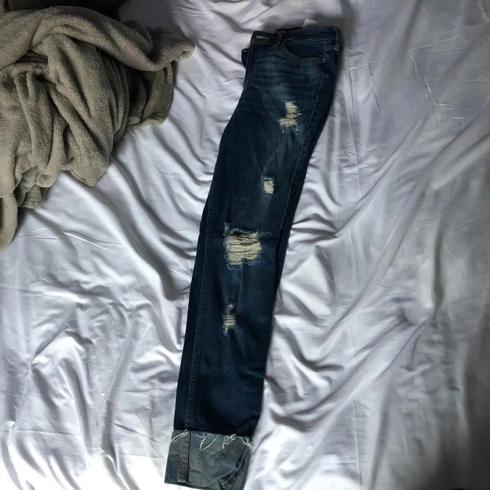 Hollister Co. Women's Navy and Blue Jeans