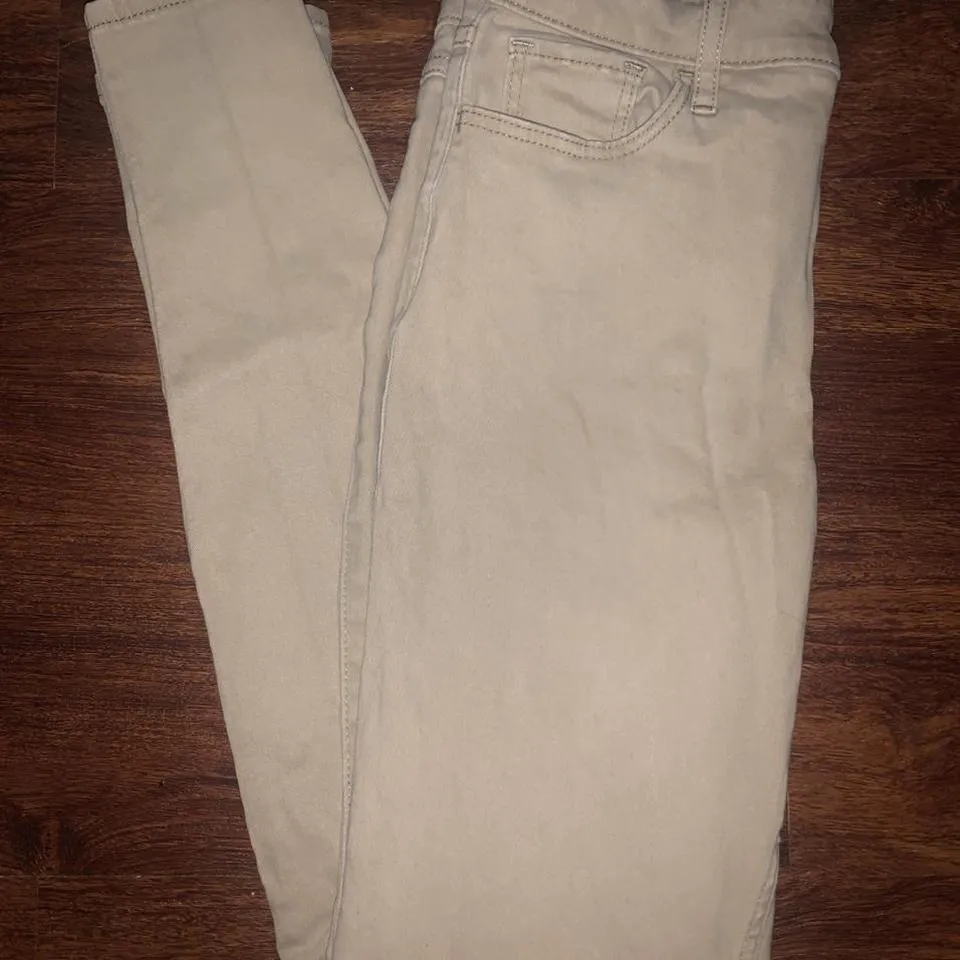 Hollister Co. Women's Cream and Khaki Jeans