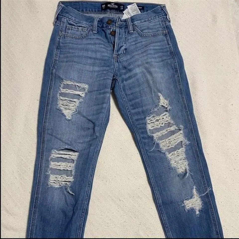 Hollister Co. Women's Blue and Navy Jeans