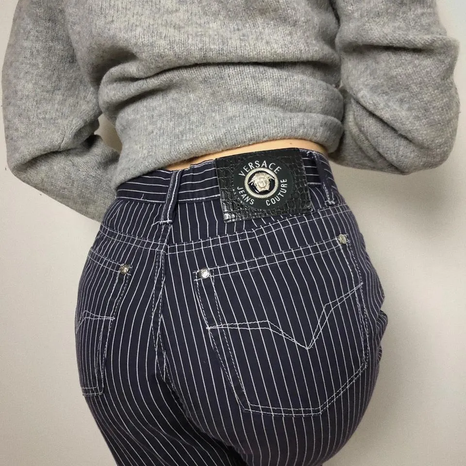 Versace Women's Navy Jeans