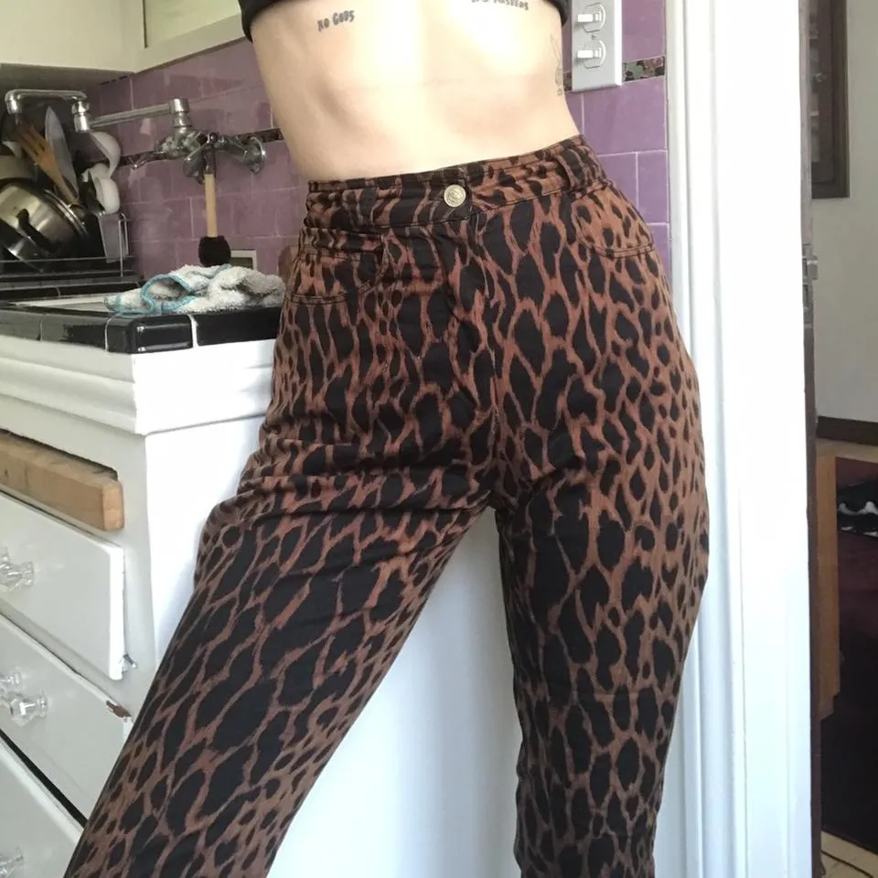 Versace Women's Brown and Tan Jeans