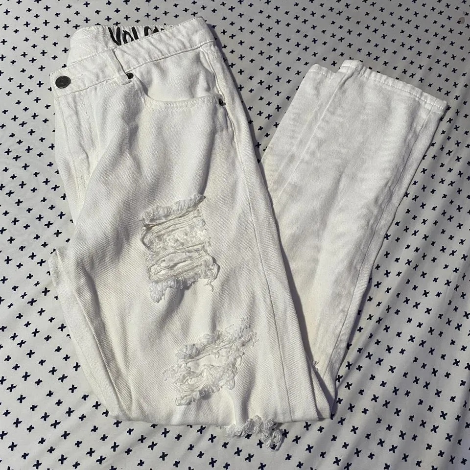 Volcom Women's White Jeans