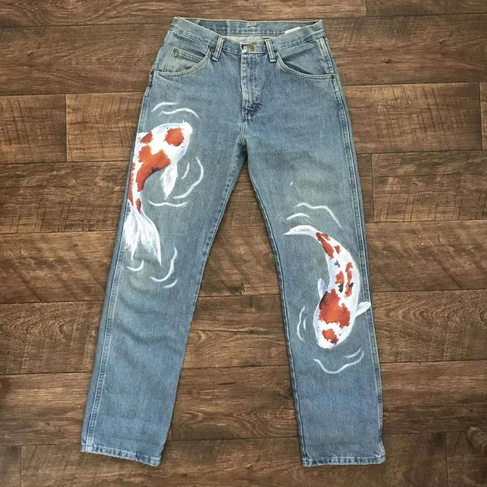 Wrangler Women's Blue and Red Jeans