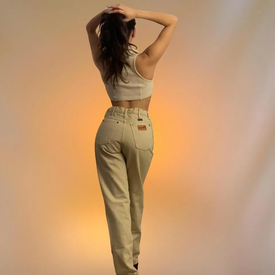Wrangler Women's Tan and Cream Jeans
