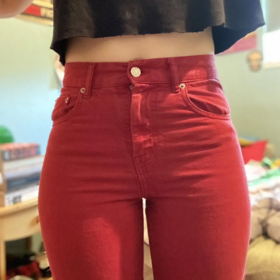 Zara Women's Red Jeans